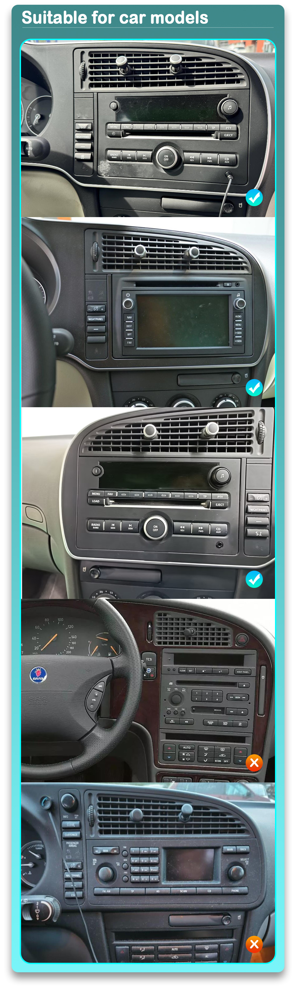 AMARK AM922 SAAB 9-3 ANDROID AUTORADIO NAVI