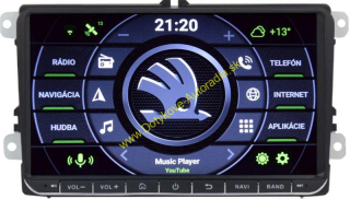 AMARK AM1101S SKODA 9" AUTORADIO PASSAT GOLF TOURAN OCTAVIA SUPERB LEON ALTEA atd...