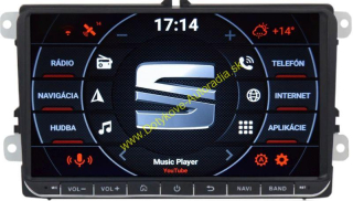 AMARK AM1101SE SEAT 9" AUTORADIO PASSAT GOLF TOURAN OCTAVIA SUPERB LEON ALTEA atd...
